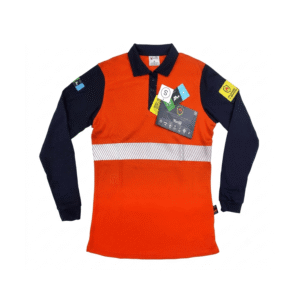 Polera Bi-Color Ignífuga Dama Línea AA+